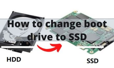 How to change boot drive to SSD